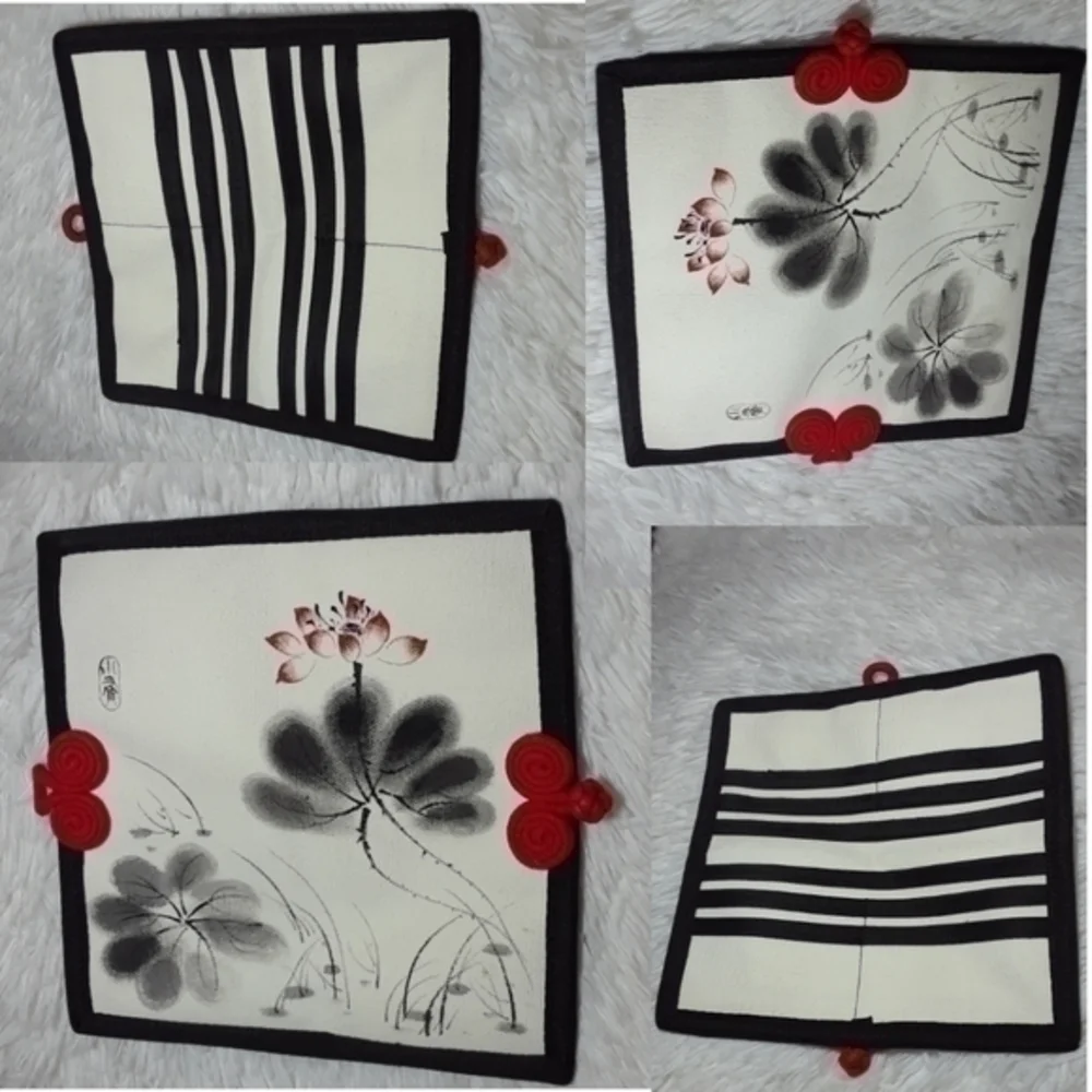 Asiatic Floral Printed Canvas Wallet